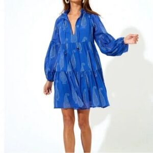 Oliphant Blue Patterned Dress